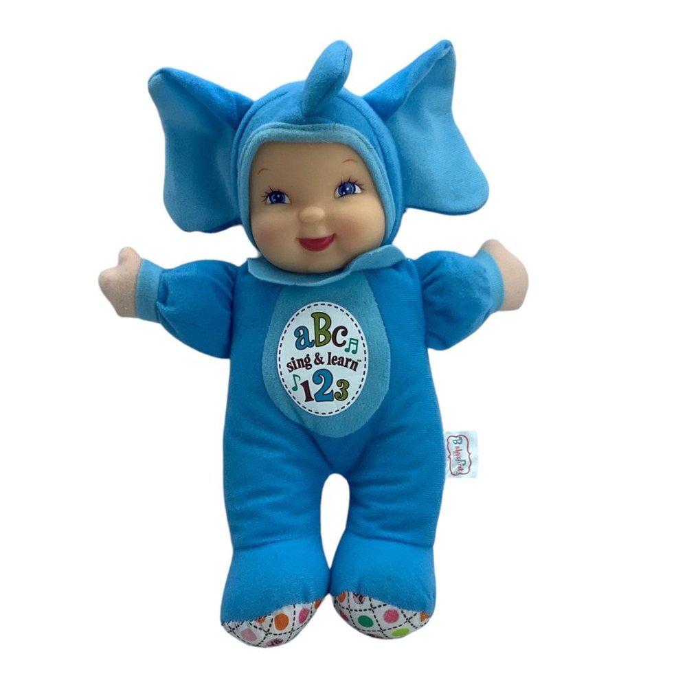 Baby First Doll Sing & Learn ABCs Counts to 10 Elephant Costume‎ Goldberger 12"